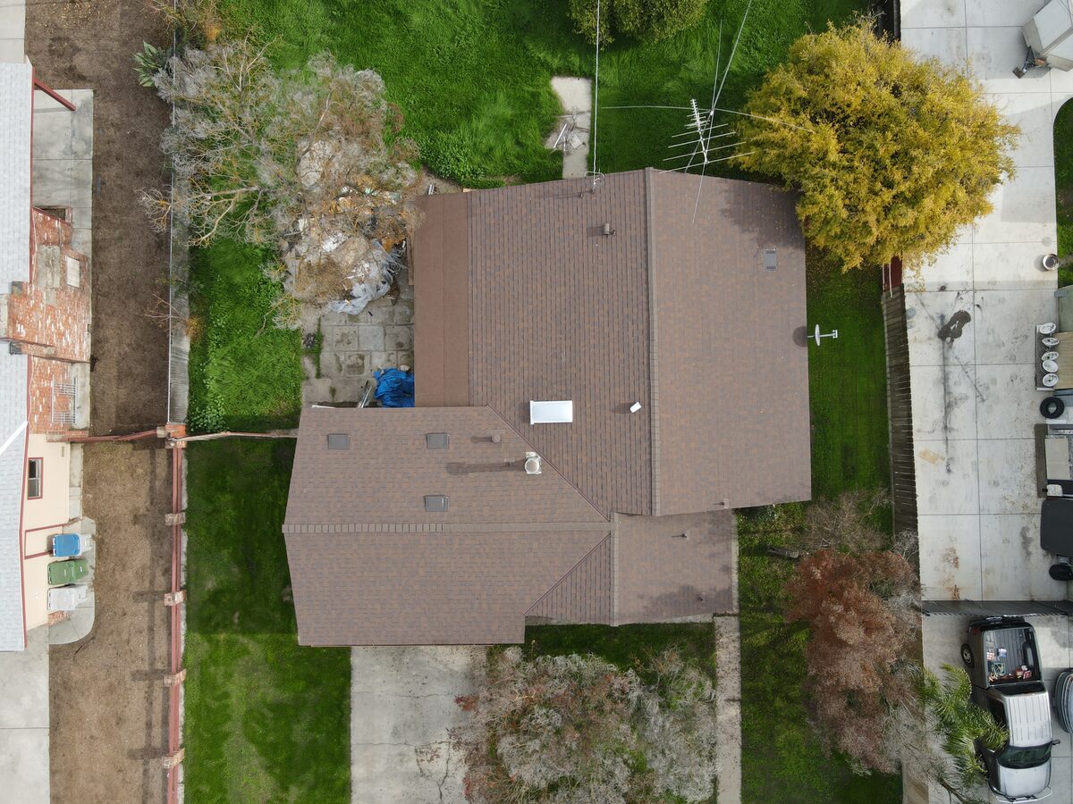 Completed roofing project by Smart Home Improvements in the Central Valley